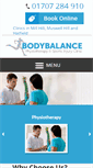 Mobile Screenshot of bodybalancephysio.com